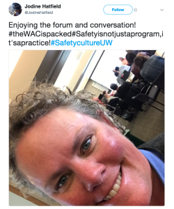 Participants twitter post