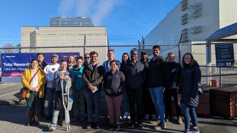 NWCOHS students outside of Boeing factory